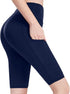 High Waisted Womens Black Workout Leggings - Running Tummy Control Yoga Pants